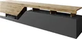 MIRJAN24 TV-Lowboard  Ceelias 200, Stilvoll TV-Schrank vom Hersteller, RTV-Tisch, Mediaschrank (Farbe: Wotan / Anthrazit)