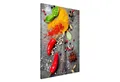 Bilderdepot24 Magnettafel Küche orange Löffel mit Gewürzen, (1-tlg., Magnetboard Pinnwand für die Wand - metallische Tafel für Magnete), Magnetwand groß mit Motiv modern Memoboard magnetisch Hochformat