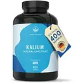Kalium aus Kaliumcitrat - 400 Kapseln (200 Tage) - 800 mg Kalium - TRUE NATURE®