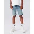 Name It Jeansshorts NKMSILAS SLIM DNM L SHORT Baumwollmischung, Stretch, Umschlagsaum blau 146