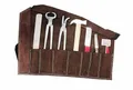 AMKA Hufbeschlag Garnitur im Lederetui 9 teilig Huf Werkzeug Hufbeschlag Set für die Hufpflege Farriers Horse Hoof Set -Hoof Farrier Kit