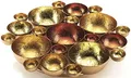 Kobolo Kerzenhalter Kerzenschale Dekoschale Bubble aus Metall in Gold und Bronze