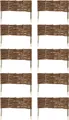 10 x Beeteinfassung aus Weide 16 Größen ( Länge: 60 cm Höhe: 20 cm ) Weidenzaun Rasenkante Beetbegrenzung Steckzaun imprägniert mit Buchepflöcken für leichtes Einsetzen Palisade