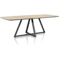 Henders & Hazel Ridgefield Esstisch oval Eiche furniert/Metallgestell off black