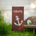 EDELROST SICHTSCHUTZ GARTEN DEKO ANKER 120x50CM DECORATIVE ABDECKUNG ROST