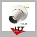 ISOLED LED Einbauleuchte Pipe MiniAMP weiß, 3W, 24V DC, warmweiß, dimmbar