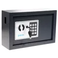 pavo Schlüsseltresor grau 20 Haken Elektronikschloss 31 x 10 x 20 cm 557381 - B-