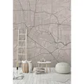 Fototapete Stadtkarte City Map grau Premium Vlies Walls by Patel (23,10€/1qm)