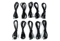 MUSIC STORE Musikinstrumentenpedal, (DC Kabel 10er Pack Anschlusskabel für Effektgeräte Gerader und Angewinkelter Hohlstecker 60 cm Lang, Effekte, Zubehör), DC Kabel, Effektgeräte Anschlusskabel, Hohlstecker 60 cm