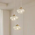 Lindby Hängelampe Piatra Hängeleuchte Deckenlampe Ø25cm 3-flg amber/messing Glas