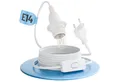greate. Lampenfassung 1x Lampenfassung E14 mit Kabel + Schalter weiß 3,5 m, max. 60W 250V