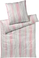 JOOP! Mako-Satin-Kissenbezug einzeln Pinstripe Farbe Coral Größe 40x80cm AL