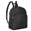 STILORD Linnea Damen Rucksack Elegant Klein Vintage Lederrucksack für Frauen Daypack Cityrucksack Mini Backpack Handtasche Schultertasche aus echtem Leder Farbe:schwarz