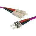 Exertis Connect LWL Patchkabel Eco, 50/125 µm, OM4-Faser, 2x ST Stecker/SC Duplex Stecker, erika-violet, 5,0 m UPC U (5 m) (392824)