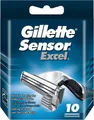 Gillette Sensor Excel Herren Rasierklingen - 10pk