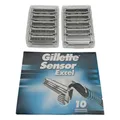 Gillette Sensor Excel Rasierklingen, Klingen für Männer, 10 Ersatzklingen für He
