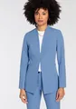 Longblazer, mit Häckenverschluss vorne - NEUE KOLLEKTION, Gr. 42, hellblau