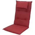 Doppler 6998 Hochlehner Gartenstuhl Auflagen 8cm Kopfkissen rot