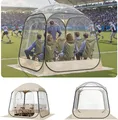 VEVOR Transparentes Zelt, 183x183x195 cm, Pop-up-Zelt für 5–6 Personen, Sportzelt mit Bodenmatte & oberer Abdeckung, Outdoor-Bubble-Zelt, Campingunterstand für Veranstaltungen, Angeln, Jubeln
