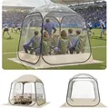 VEVOR Transparentes Zelt, 183x183x195 cm, Pop-up-Zelt für 5–6 Personen, Sportzelt mit Bodenmatte & oberer Abdeckung, Outdoor-Bubble-Zelt, Campingunterstand für Veranstaltungen, Angeln, Jubeln
