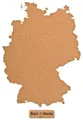 Pinnwand Deutschland Karte "CORKWORLD" | Natur Kork | 70x50cm | mit Klebefolie