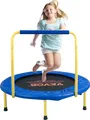 VEVOR Trampolin Gartentrampolin 810x920x920 mm, Klappabrer Trampolin Mini 60 kg Gewichtstragfähigkeit Fitness Trampolin, Kindertrampolin Kleinkind Trampolin Blau Indoor/Outdoor/Garten/Drinnen