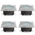 4x VIROK Bodeneinbaustrahler IP67 befahrbar durchschleifbar Fassung für GX53
