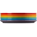 Le Creuset Speiseteller Coupe 27cm 6er Set Regenbogen
