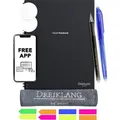 Dreiklang be smart 4270001452115 Wiederbeschreibbares Notizbuch liniert, punktkariert Schwarz Anzahl der Blätter: 20 DIN A4