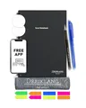 Dreiklang - be smart Wiederverwendbares Digitales elektronisches Notizbuch A 4 als Notebook mit Planer - iOS/Android App Cloud - Wiederbeschreibbar mit 2 Stiften, Mikrofaser-Tuch und Haftnotizen