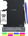 Dreiklang be smart 4270001452115 Wiederbeschreibbares Notizbuch liniert, punktkariert Schwarz Anzahl der Blätter: 20 DIN A4