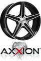 4x Axxion AX7 Super Concave 10,5X20 5/112 ET15 Schwarz Hochglanzpoliert