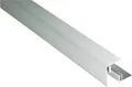 Kovalex Seitenabschluss Alu 250 x 5,9 x 4,5 cm silber inkl. Befestigung
