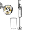 LEBENLANG Edelstahl Stabmixer 1200W | Stufenlos verstellbar & inkl. Messbecher