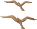 Wandobjekt Seagull, Möwe Mango Holz 2er Set