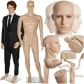 tectake Schaufensterpuppe, aus Kunststoff, lebensechte Proportionen, Glasplatte mit Wadendorn