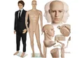 tectake Schneiderpuppe Mannequin - zerlegbare, dreh- und neigbare Figur, lebensechte Proportionen und geringes Gewicht