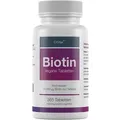 Biotin für Haare, Haut und Fingernägel hochdosiert von EXVital, 365 Tabletten