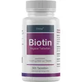 EXVital Biotin für Haare, Haut und Fingernägel, hochdosiert, 10.000 mc, 365 Stk.
