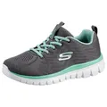 Skechers GRACEFUL - GET CONNECTED Sneaker Freizeitschuh, Halbschuh, Schnürschuh in Schuhweite G (weit) grau 41 EU