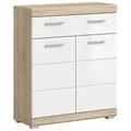 Midischrank Lambada ca. 74x88 cm Sonoma Eiche/Weiß