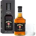 JIM BEAM Black Bourbon Whiskey 7 Jahre mit Geschenkverpackung und Glas 45% Vol