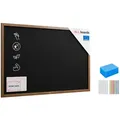 ALLboards Tafel ALLboards Kreidetafel Holzrahmen Schreibtafel Wandtafel 100 cm x 150 cm