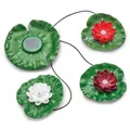 Pontec PondoSolar Lily LED Set 3 mit Solarzelle Teichbeleuchtung Seerose