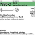No Brand - Iso 7380-2 Flachkopf-flanschschraube Vg M8x45 Stahl 10.9 Galvanisch Verzinkt Innensechskant 200 Stk