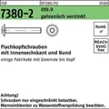 Flachkopfschraube ISO 7380-2 Bund/Innen-6kt M8x45 010.9 galv.verz. 200St.