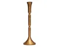 INNA-Glas Kerzenhalter Metall Kerzenständer Venita, Gold, 41,5 cm, Ø 13 cm