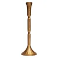 INNA-Glas Metall Kerzenständer Venita, Gold, 41,5 cm, Ø 13 cm