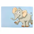 Ritzenhoff & Breker Platzmatte Happy Zoo Elefant Eddie, Kunststoff, Blau 30x45cm