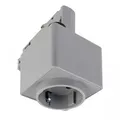 Deko-Light 3-Phasen Schienensystem D Line Steckdosenadapter Fenstergrau RAL 7040 230 V/AC